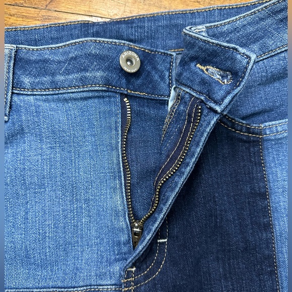 Arizona Jean Co. Colorblock Patchwork Short Denim Skirt Juniors Size 9 EUC - Picture 3 of 5
